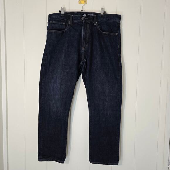 Gap Standard Taper Jeans Mens Size 36/30 Dark Wash EUC Casual - Picture 1 of 6